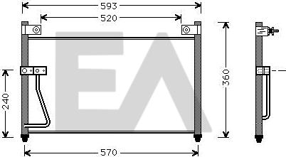 EACLIMA 30C52015 - Конденсатор, кондиціонер autocars.com.ua