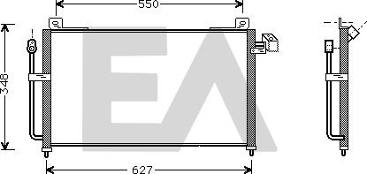 EACLIMA 30C52018 - Конденсатор, кондиціонер autocars.com.ua