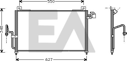EACLIMA 30C52020 - Конденсатор, кондиціонер autocars.com.ua