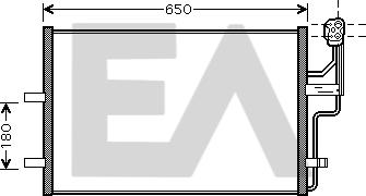 EACLIMA 30C52027 - Конденсатор, кондиціонер autocars.com.ua