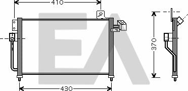 EACLIMA 30C52028 - Конденсатор, кондиціонер autocars.com.ua
