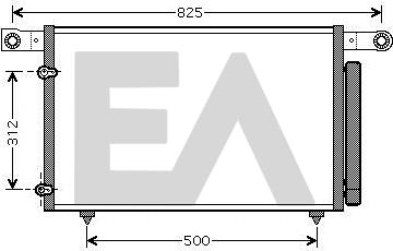 EACLIMA 30C52029 - Конденсатор, кондиціонер autocars.com.ua