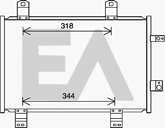 EACLIMA 30C52039 - Конденсатор, кондиціонер autocars.com.ua