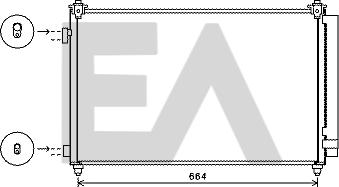 EACLIMA 30C52045 - Конденсатор, кондиціонер autocars.com.ua
