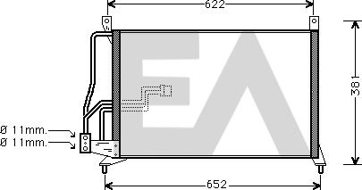 EACLIMA 30C54008 - Конденсатор, кондиціонер autocars.com.ua