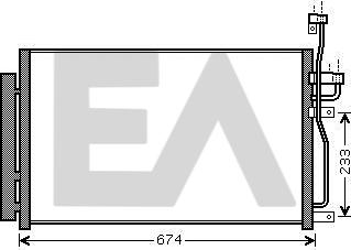 EACLIMA 30C54023 - Конденсатор, кондиціонер autocars.com.ua
