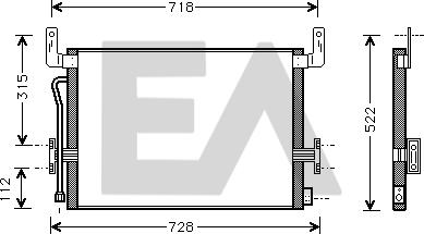 EACLIMA 30C59001 - Конденсатор, кондиціонер autocars.com.ua