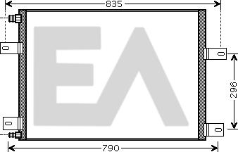 EACLIMA 30C59002 - Конденсатор, кондиціонер autocars.com.ua
