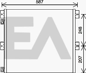 EACLIMA 30C59005 - Конденсатор, кондиціонер autocars.com.ua