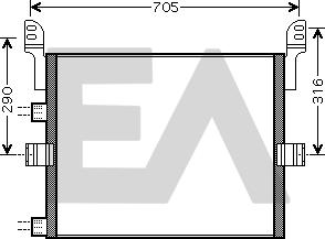 EACLIMA 30C59006 - Конденсатор, кондиціонер autocars.com.ua