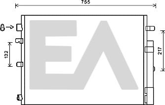 EACLIMA 30C60027 - Конденсатор, кондиціонер autocars.com.ua