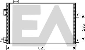 EACLIMA 30C60047 - Конденсатор, кондиціонер autocars.com.ua