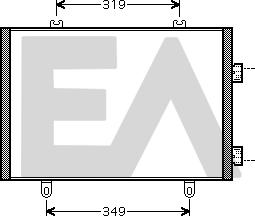 EACLIMA 30C60049 - Конденсатор, кондиціонер autocars.com.ua