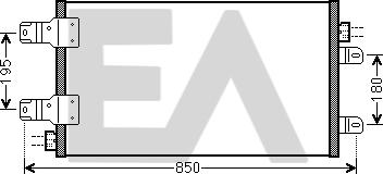 EACLIMA 30C60057 - Конденсатор, кондиціонер autocars.com.ua