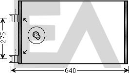 EACLIMA 30C60058 - Конденсатор, кондиціонер autocars.com.ua