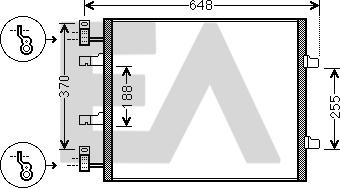 EACLIMA 30C60062 - Конденсатор, кондиціонер autocars.com.ua