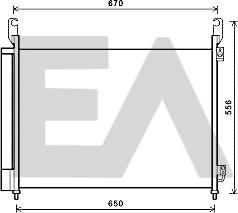 EACLIMA 30C60063 - Конденсатор, кондиціонер autocars.com.ua