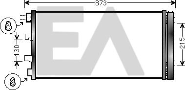 EACLIMA 30C60065 - Конденсатор, кондиціонер autocars.com.ua