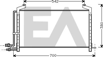 EACLIMA 30C62001 - Конденсатор, кондиціонер autocars.com.ua
