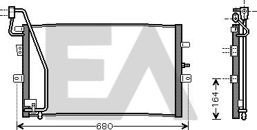 EACLIMA 30C62007 - Конденсатор, кондиціонер autocars.com.ua
