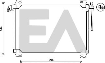 EACLIMA 30C62012 - Конденсатор, кондиціонер autocars.com.ua