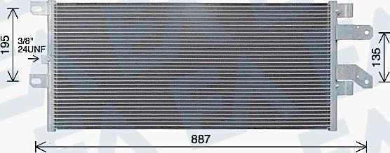 EACLIMA 30C63007 - Конденсатор, кондиціонер autocars.com.ua