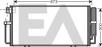EACLIMA 30C68013 - Конденсатор, кондиціонер autocars.com.ua