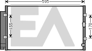 EACLIMA 30C68016 - Конденсатор, кондиціонер autocars.com.ua