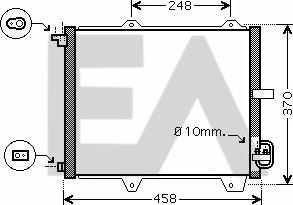 EACLIMA 30C69013 - Конденсатор, кондиціонер autocars.com.ua