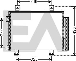 EACLIMA 30C69026 - Конденсатор, кондиціонер autocars.com.ua