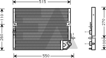 EACLIMA 30C71003 - Конденсатор, кондиціонер autocars.com.ua