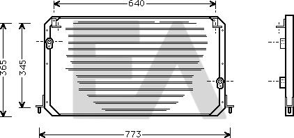 EACLIMA 30C71007 - Конденсатор, кондиціонер autocars.com.ua