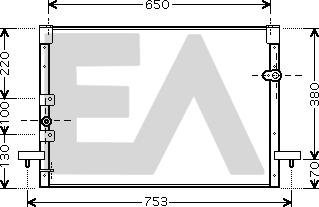 EACLIMA 30C71014 - Конденсатор, кондиціонер autocars.com.ua