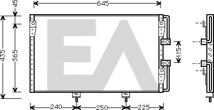 EACLIMA 30C71017 - Конденсатор, кондиціонер autocars.com.ua