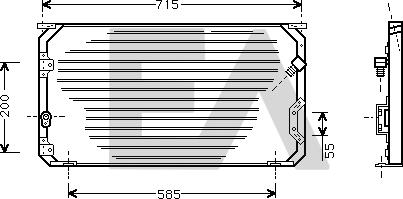 EACLIMA 30C71020 - Конденсатор, кондиціонер autocars.com.ua