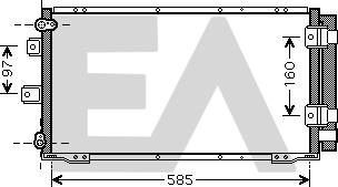 EACLIMA 30C71048 - Конденсатор, кондиціонер autocars.com.ua