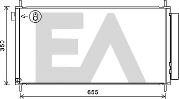 EACLIMA 30C71091 - Конденсатор, кондиціонер autocars.com.ua
