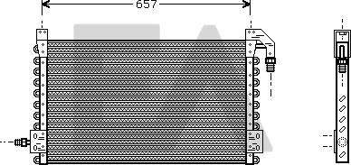 EACLIMA 30C76003 - Конденсатор, кондиціонер autocars.com.ua