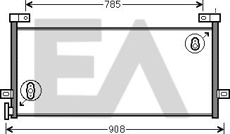 EACLIMA 30C76010 - Конденсатор, кондиціонер autocars.com.ua