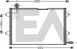 EACLIMA 30C77010 - Конденсатор, кондиціонер autocars.com.ua