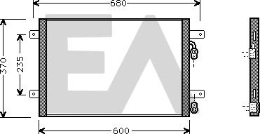 EACLIMA 30C77012 - Конденсатор, кондиціонер autocars.com.ua