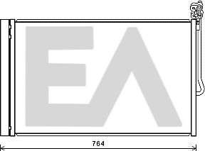 EACLIMA 30C77028 - Конденсатор, кондиціонер autocars.com.ua