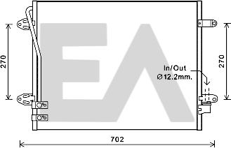 EACLIMA 30C77039 - Конденсатор, кондиціонер autocars.com.ua