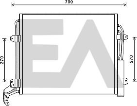 EACLIMA 30C77041 - Конденсатор, кондиціонер autocars.com.ua