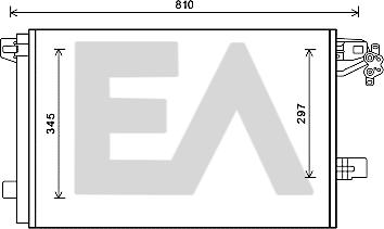 EACLIMA 30C77043 - Конденсатор, кондиціонер autocars.com.ua