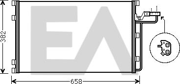 EACLIMA 30C78011 - Конденсатор, кондиціонер autocars.com.ua