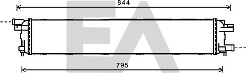 EACLIMA 31R02008 - Радіатор, охолодження двигуна autocars.com.ua