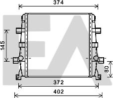 EACLIMA 31R02009 - Радіатор, охолодження двигуна autocars.com.ua