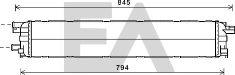 EACLIMA 31R02010 - Радіатор, охолодження двигуна autocars.com.ua