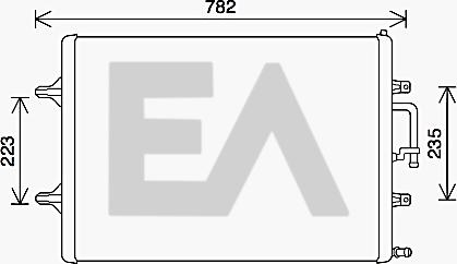 EACLIMA 31R02013 - Радіатор, охолодження двигуна autocars.com.ua